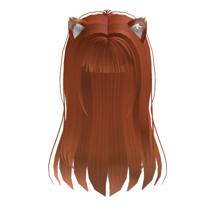 Anime Cat Girl Ginger Hair