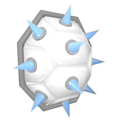 White Punk Spiked Turtle Shell