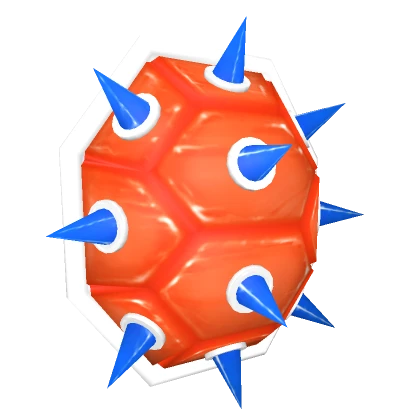 Orange Punk Spiked Turtle Shell