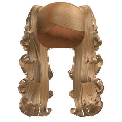 ☆ | Blonde Pigtails w/ Bumped Ends