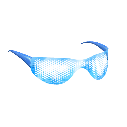 Blue See Through Y2K Aesthetic Sunglasses GLOWING