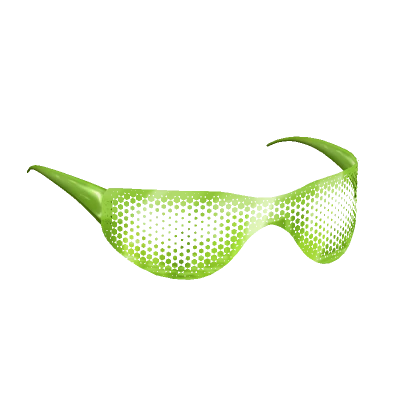 Green See Through Y2K Aesthetic Sunglasses GLOWING