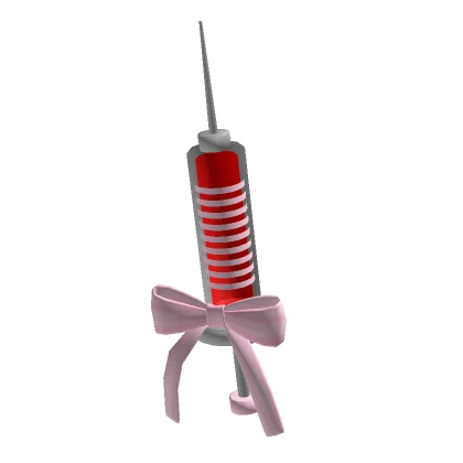 ♡ Nurse needle with pink bow (Holdable) ♡