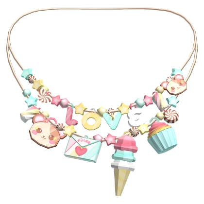 Kawaii Cute Love Valentine's day Decora Necklace