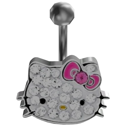 𝓢𝓢 | Kitty Belly Piercing Silver