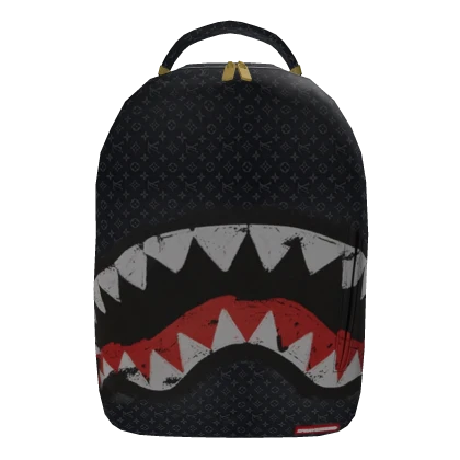 Black Designer Shark Sprayground Backpack
