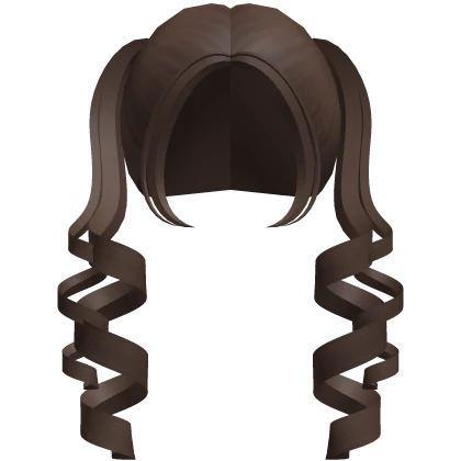 ♡ Cute Long Swirly Pigtails in Brown