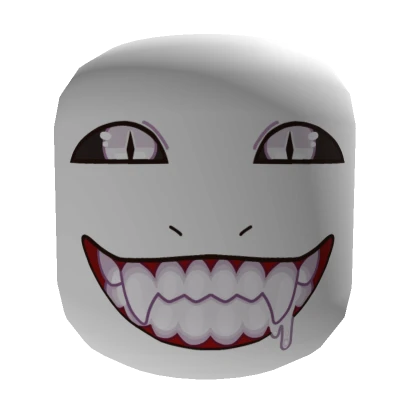 Serpentine Grin Face [Institutional White]