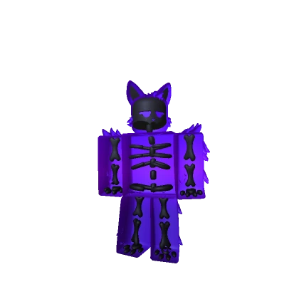 Skeleton Cat {Purple}