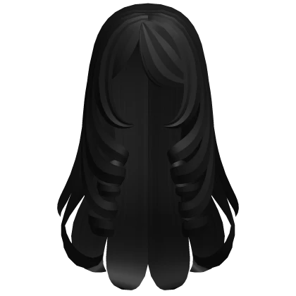 Elegant Cozy Princess Hair w/ Curls (Black)