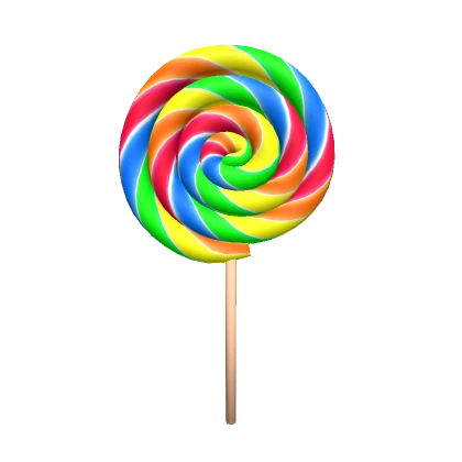 Rainbow Swirl Lollipop