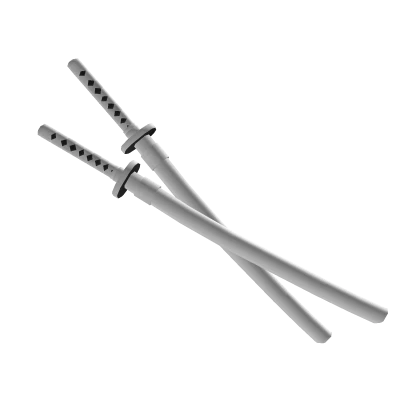 Double White Katana