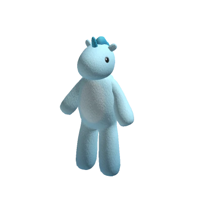 Big Blue Unicorn Suit Plushie Frost Costume Plush