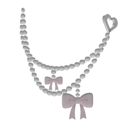 ♡ Dainty Pearl Keychain + Pink Bows 