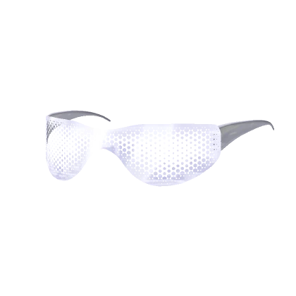 1.0 White See Through Y2K Sunglasses GLOWING