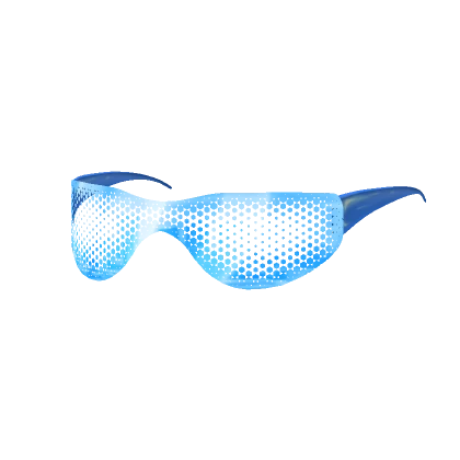 1.0 Blue See Through Y2K Sunglasses GLOWING