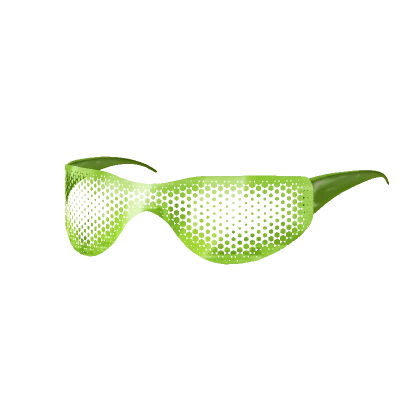 Green 1.0 See Through Y2K Sunglasses GLOWING