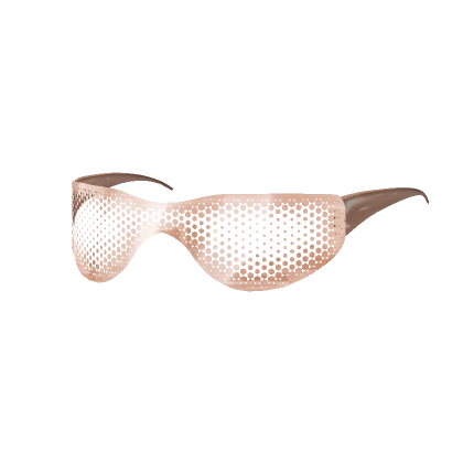 1.0 Brown See Through Y2K Sunglasses GLOWING