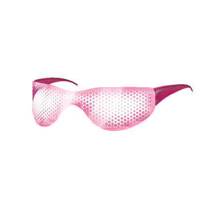 1.0 Pink See Through Y2K Sunglasses GLOWING