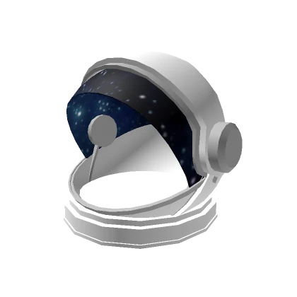 Astronaut White Helmet Face Visor Open Space Star