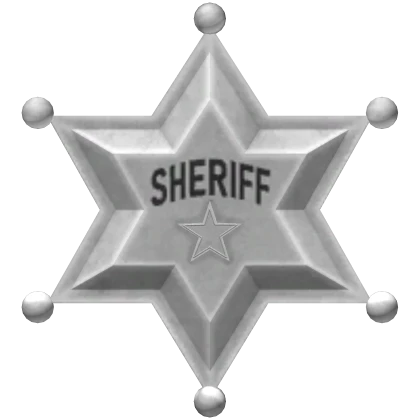 Silver Sheriff (Police) Badge