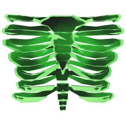 Ghost Skeleton Torso - Green