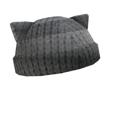 Kitty Knit Beanie (Grey)