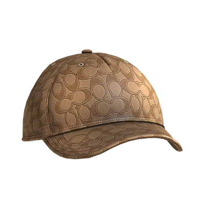 Coach Patterned Cap Beige