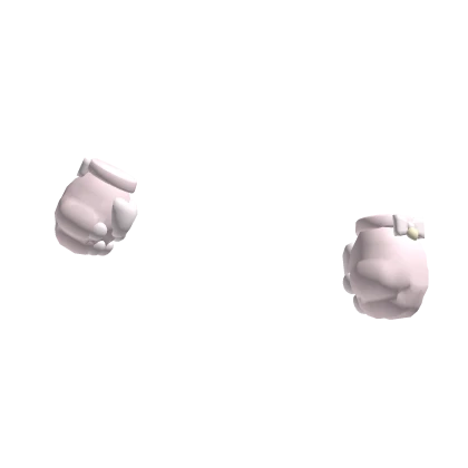 adorable cat paws with bow & bell in pink ♡