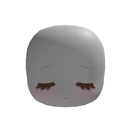 sweet sleeping chibi face (brown)
