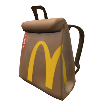 McDonalds Fast Food Bag Backpack