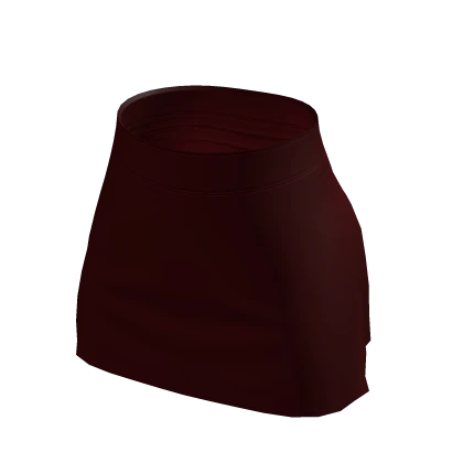 ☆ Leather Dark Red Skirt