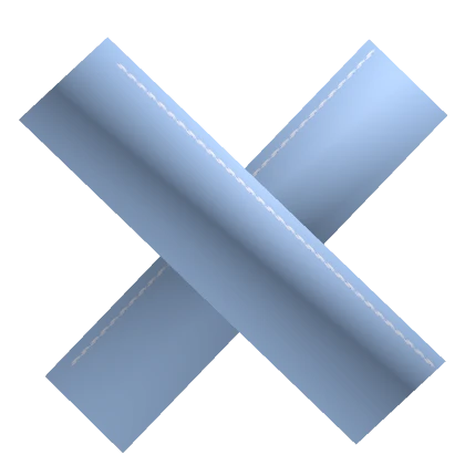 X Shaped Blue Simple Hair Clip (For Bangs)