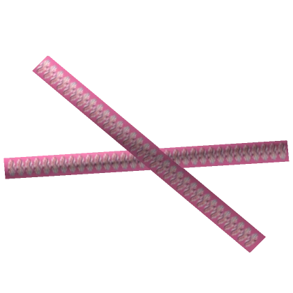 X Shaped Pink Jewelry Hair Clip (For Bangs)