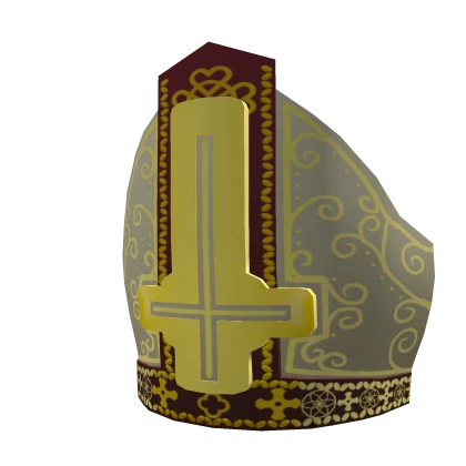 White Papa Pope Mitre