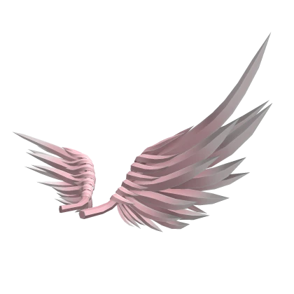 Pink and White Feathered Stellar Wings