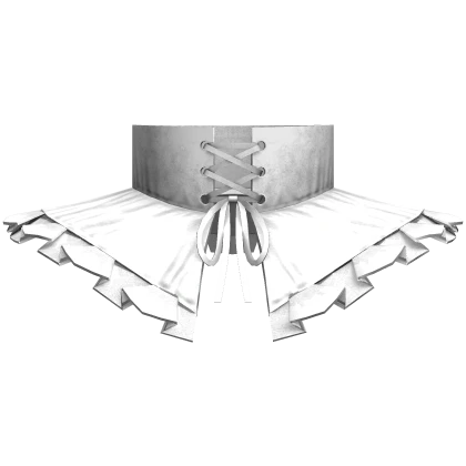 gothic ruffled lace bow choker white