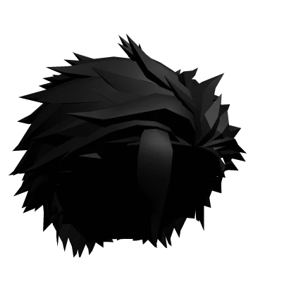 Black SlickBack Mullet Anime Hair v2