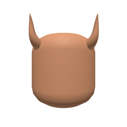 Nougat Faceless Mask With Long Demon Horns