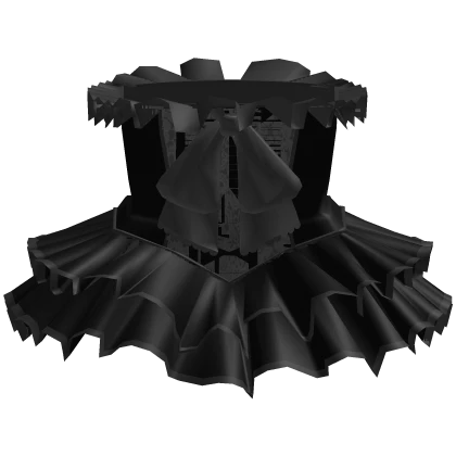 (3.0) R6 Black Ruffled Victorian Dress