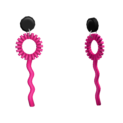 Pink Bubble Wand Earrings