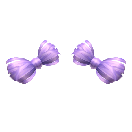 Bow Bun Extensions in Purple