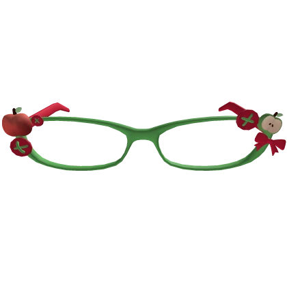 Green red igari glasses mori kei apple twee heisei