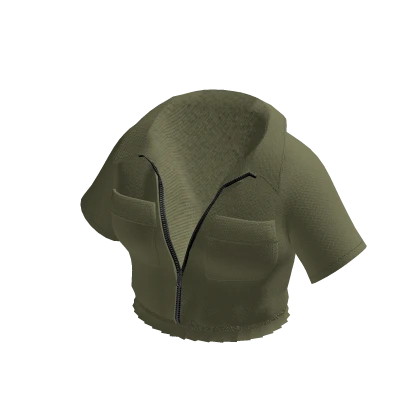 Army Green Crop Top