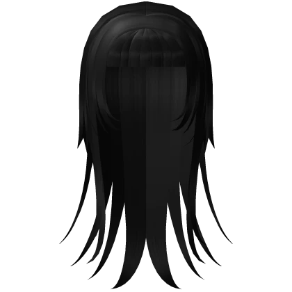 long spikey layered rockstar hair in black