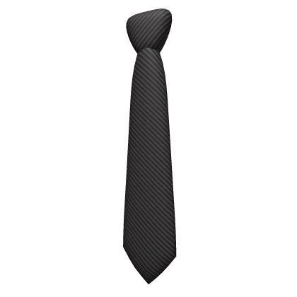 Pinstripe Tie - Black