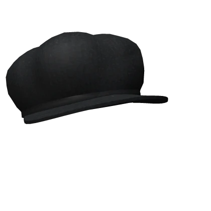 Black Newsboy Cap