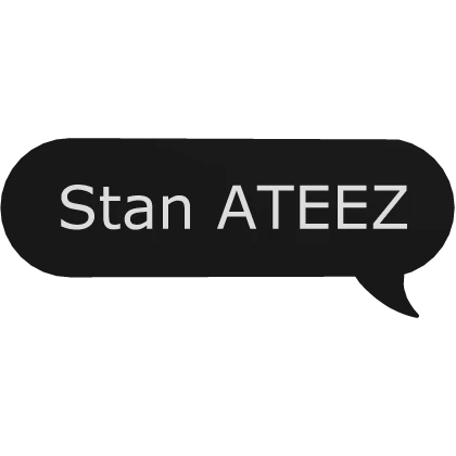 Stan ATEEZ KPOP chat bubble