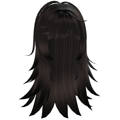 † : layered scene y2k emo hair dark brown ombre