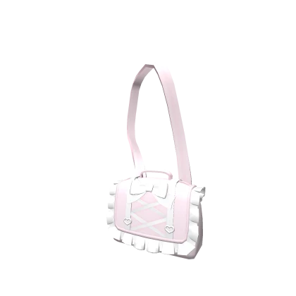 ୨୧: kawaii gothic pink & white shoulder bag 3.0